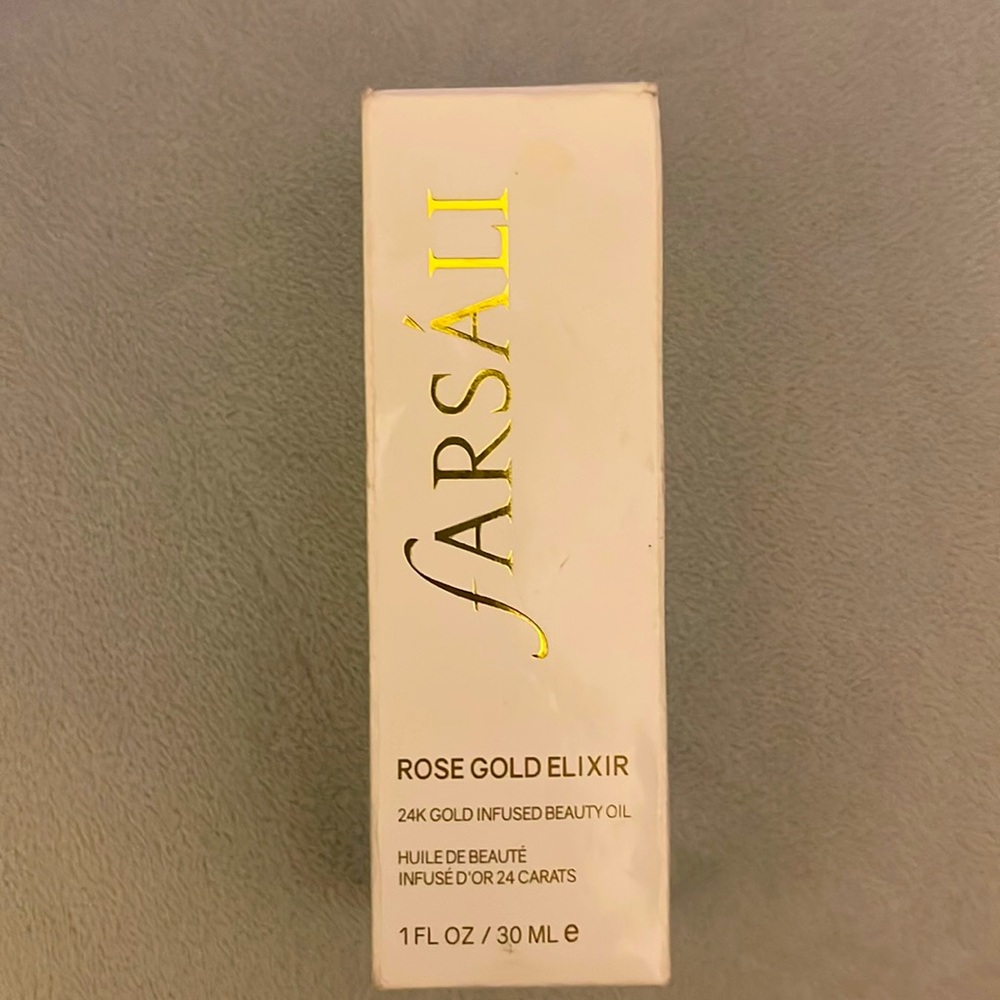Farsali Rose Gold Elixir 24K  Gold Infused Beauty Oil